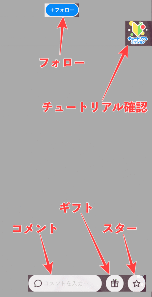 IRIAMの配信画面操作方法
ポイ活で操作するコマンドを図示