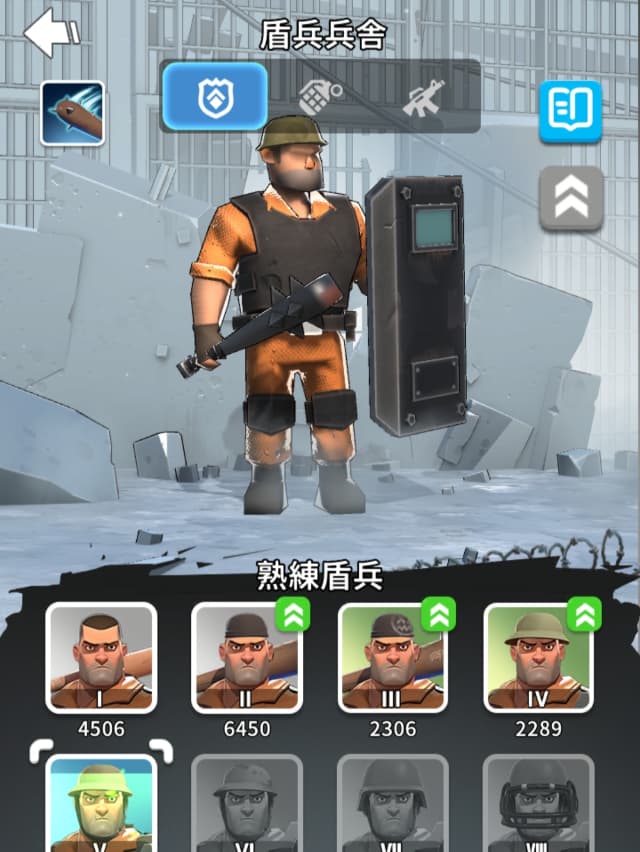 ランド・オブ・ジェイルのゲーム画面(訓練実行画面)