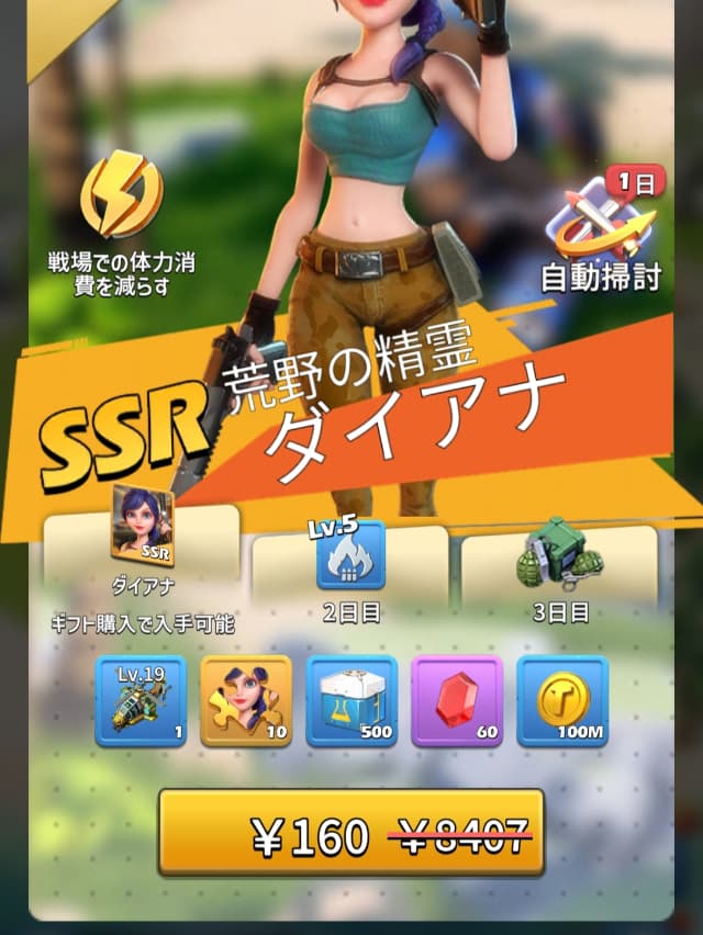 SSRダイアナ90%オフパック