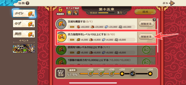 メイン任務の建造任務を図示