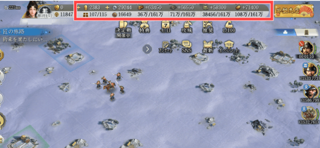 資源の産出量を図示