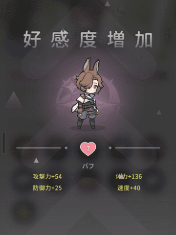 好感度増加結果