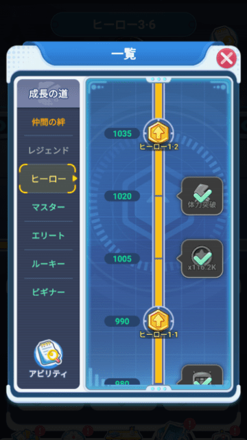 アビリティ一覧