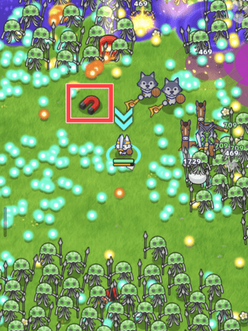 磁石アイテムを図示