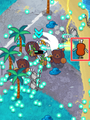 肉アイテムを図示