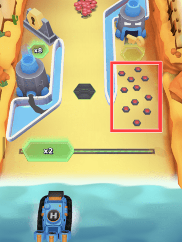 ステージの地雷